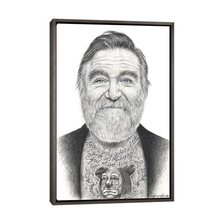 Robin Williams by Inked Ikons (26"H x 18"W x 0.75"D)