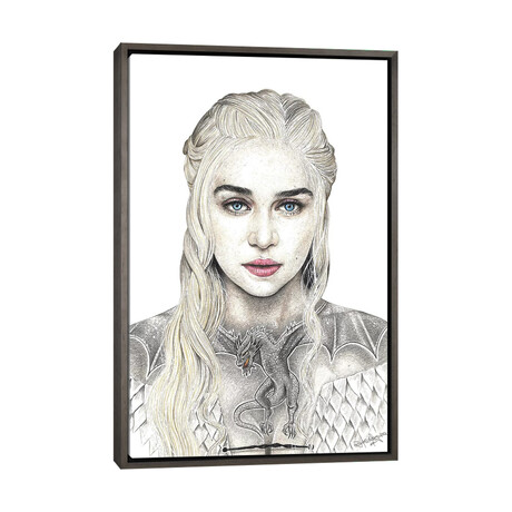 Mother Of Dragons by Inked Ikons (26"H x 18"W x 0.75"D)