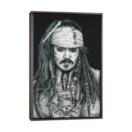 Captain Jack by Inked Ikons (26"H x 18"W x 0.75"D)