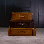 Stacked Suitcases Side Table