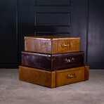 Stacked Suitcases Side Table