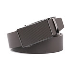 Men's Ratchet Dress Belt + Click Sliding Buckle // Gray