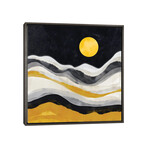 Minimal Black And Yellow by SpaceFrog Designs (18"W x 18"H x 0.75"D)