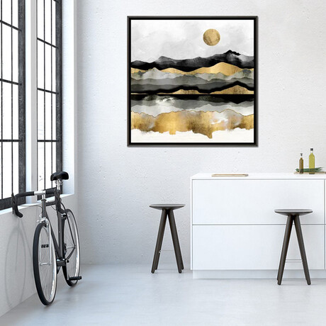 Golden Spring Moon by SpaceFrog Designs (18"W x 18"H x 0.75"D)