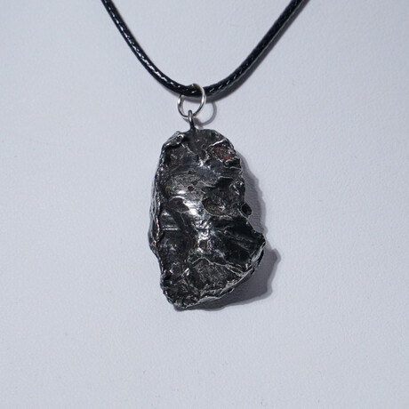 Genuine Sikhote-Alin Meteorite Pendant // 18" Sterling Silver Chain // 16g