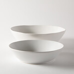 The frök 9-inch and 11-inch Serving Bowl Set (White)