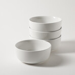 The frök 4-Piece Retro Bowl Set (White)