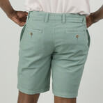 Puretec cool™ Stretch Linen Cotton Walking Shorts // Chinois Green (33)