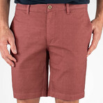 Puretec cool™ Stretch Linen Cotton Walking Shorts // Canyon Red (34)