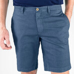 Puretec cool™ Stretch Linen Cotton Walking Shorts // Vintage Indigo (36)