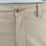 Puretec cool™ Stretch Linen Cotton Walking Shorts // Summer Khaki (33)
