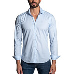 Lachlan Men's Long Sleeve Shirt // Blue + White (XL)