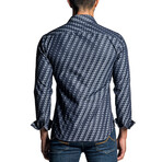 Brendan Men's Long Sleeve Shirt // Dark Denim Blue (S)