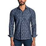 Ajay Men's Long Sleeve Shirt // Dark Denim Blue (S)