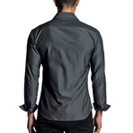 Amaan Men's Long Sleeve Shirt // Dark Gray (L)