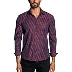 William Men's Long Sleeve Shirt // Maroon (S)