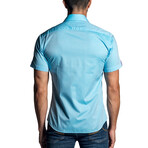 Marsh Men's Short Sleeve Shirt // Turquoise (L)