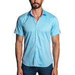 Marsh Men's Short Sleeve Shirt // Turquoise (L)