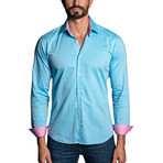 Shawn Men's Long Sleeve Shirt // Turquoise (M)
