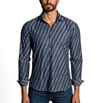 Brendan Men's Long Sleeve Shirt // Dark Denim Blue (XL)