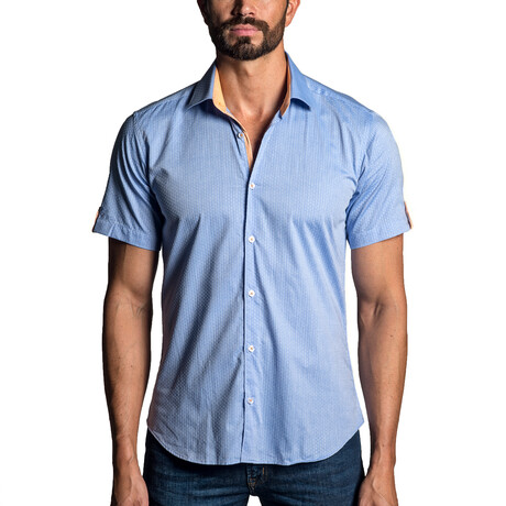 Omar Men's Short Sleeve Shirt // Blue (S)
