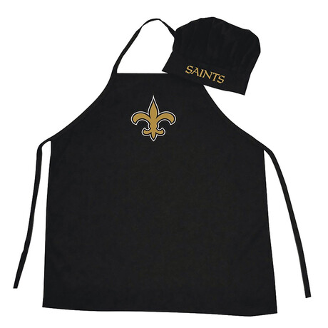 Apron + Chef Hat // New Orleans Saints