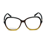 Givenchy Women's Modern Round Optical Frames // Brown Yellow Gradient