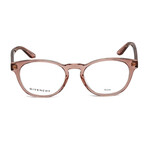 Givenchy Women's Round Optical Frames // Nude Crystal