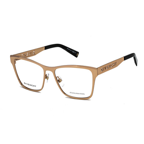 Givenchy Unisex Square Optical Frames // Gold Copper