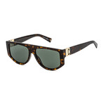 Givenchy Men's Squared Retro Non-Polarized Sunglasses // Havana + Green