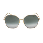 Givenchy Women's Round Oversized Non-Polarized Sunglasses // Gold + Dark Gray Gradient