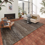 Marston Transitional Striped // Brown (10' x 14' Area Rug)