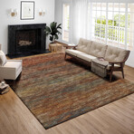 Marston Transitional Striped // Canyon (10' x 14' Area Rug)