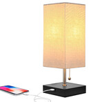 Grace LED Table Lamp With USB Port // Black