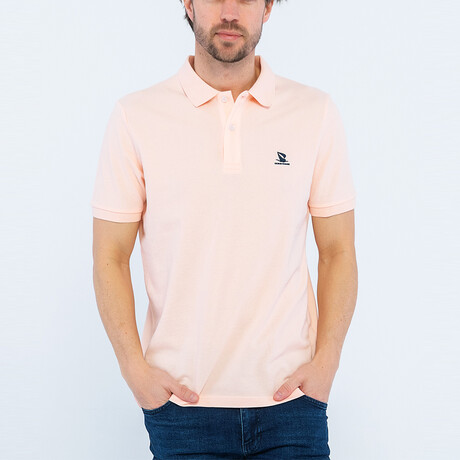 Mickey Short Sleeve Polo Shirt // Pink (S)