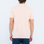Mickey Short Sleeve Polo Shirt // Pink (XL)