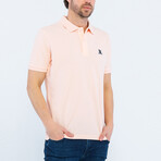 Mickey Short Sleeve Polo Shirt // Pink (M)