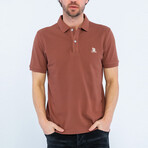 Ronnie Short Sleeve Polo Shirt // Brown (S)