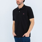 Aiden Short Sleeve Polo Shirt // Black (3XL)