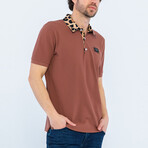 Kyran Short Sleeve Polo Shirt // Brown (3XL)