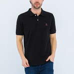 Aiden Short Sleeve Polo Shirt // Black (M)