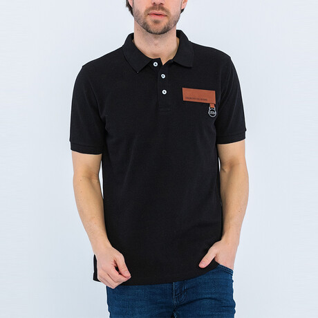 Kristian Short Sleeve Polo Shirt // Black (S)