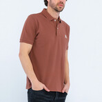 Ronnie Short Sleeve Polo Shirt // Brown (M)
