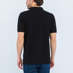 Short Sleeve Polo Shirt // Black (M)