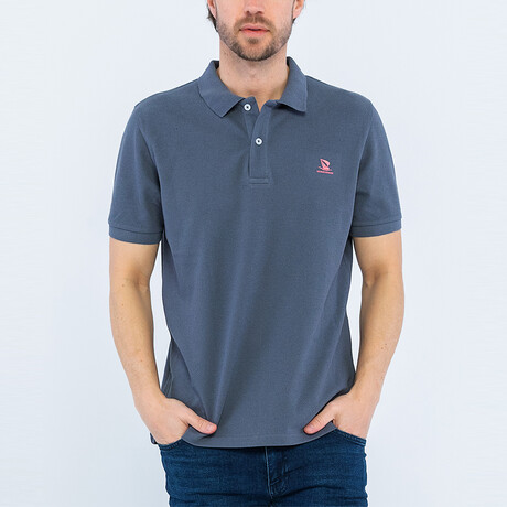 Kane Short Sleeve Polo Shirt // Anthracite (S)