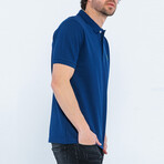Ross Short Sleeve Polo Shirt // Navy + Green (XL)