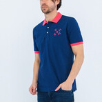 Edgar Short Sleeve Polo Shirt // Navy (XL)
