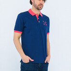 Edgar Short Sleeve Polo Shirt // Navy (S)