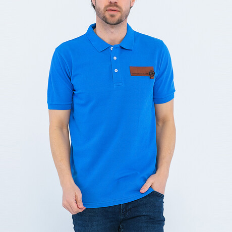 Kyron Short Sleeve Polo Shirt // Indigo (S)