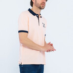 Solomon Short Sleeve Polo Shirt // Pink (3XL)